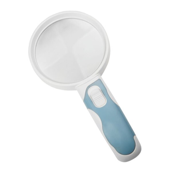 Lupa De Mano Con 2 Luz Led 2.5x De Aumento 75 Mm Hokenn