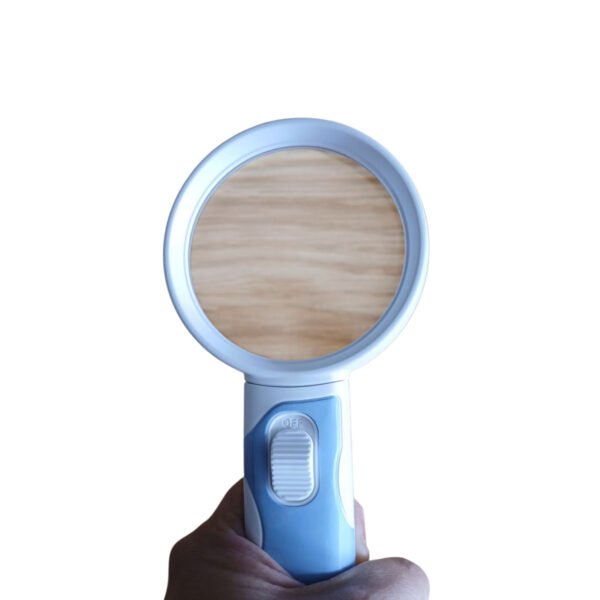 Lupa De Mano Con 2 Luz Led 2.5x De Aumento 75 Mm Hokenn