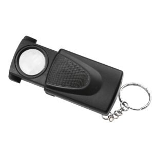 Lupa Hokenn Plegable 30x De Aumento 21mm Llavero Con Luz Led
