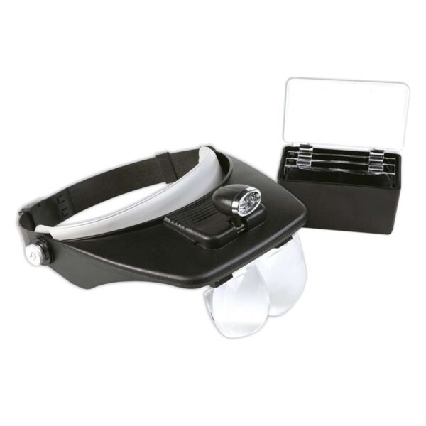 Lupa Vincha Con Cuatro Lentes Y Luz Led Hokenn Aumentos 6x