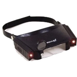 Lupa Binocular Manos Libres Con Lente Organica Y Luz Vincha