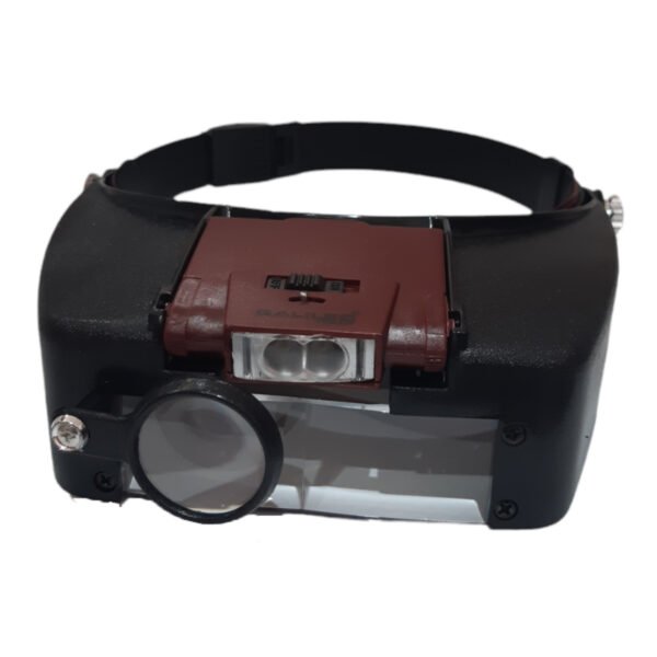 Lupa Binocular Lente Orgánica Con Luz Led Vincha Galileo
