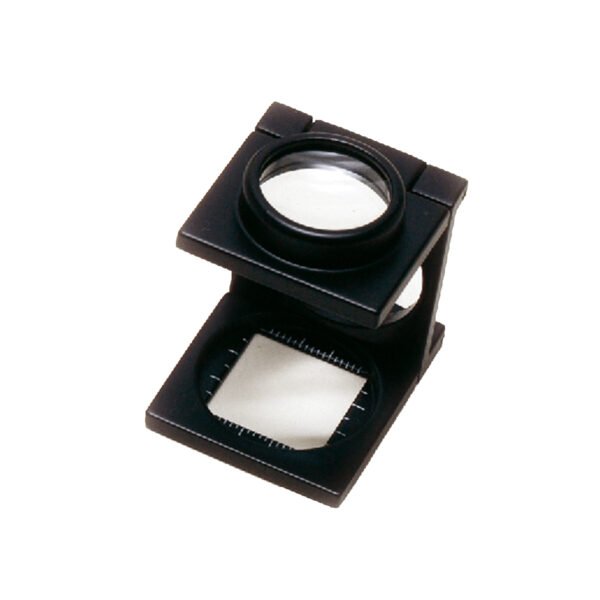 Lupa Cuenta Hilo Aumento 5x De Metal Plegable Galileo