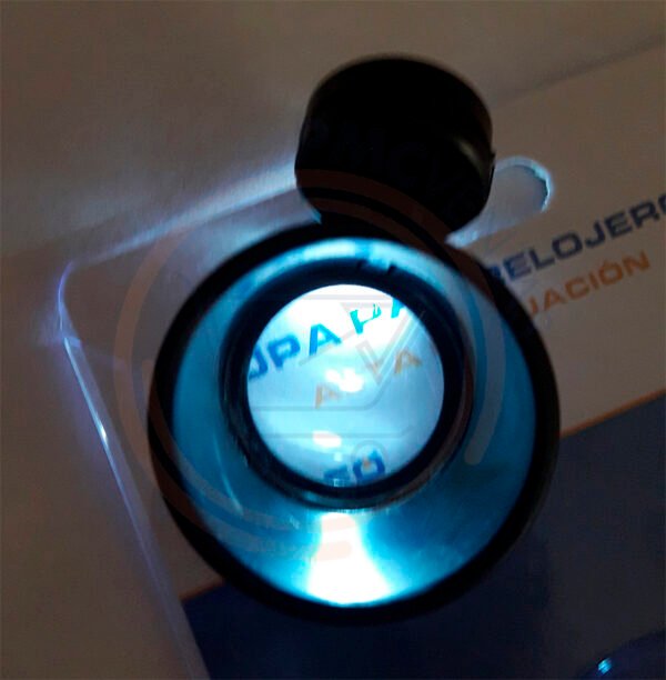 Lupa Relojero Pack X 10 Con Luz Led 10x Aumento 25mm Galileo