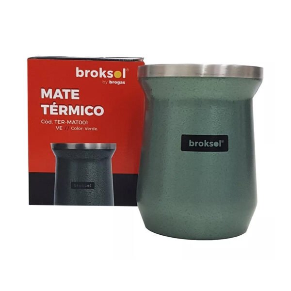 mate termico 2 Mate Termico Acero Inoxidable Vaso Frio Calor Broksol 250 Ml