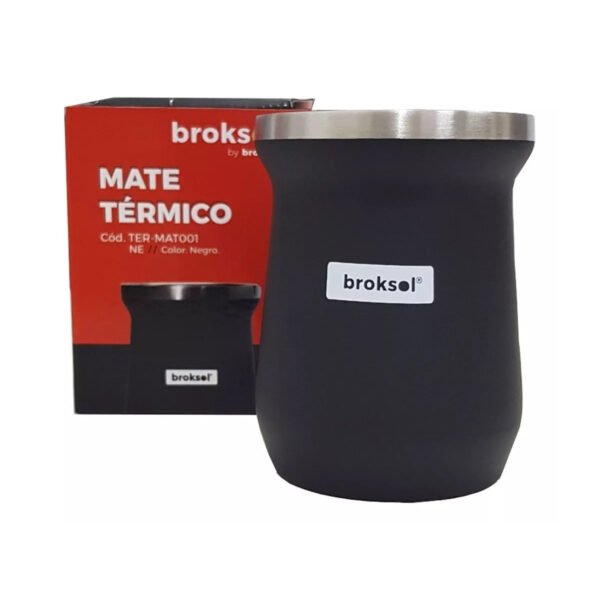 mate termico 5 Mate Termico Acero Inoxidable Vaso Frio Calor Broksol 250 Ml