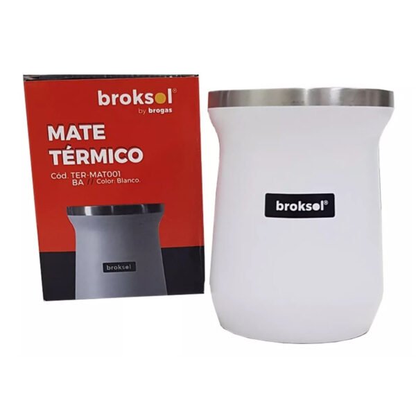 mate termico 7 Mate Termico Acero Inoxidable Vaso Frio Calor Broksol 250 Ml