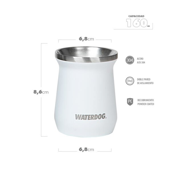 Mate Vaso Termico Acero Inoxidable Waterdog 160 Ml Zoilo