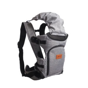 Mochila Porta Bebe 3 Posiciones Capucha Apto Recien Nacido