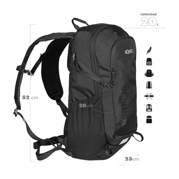 Mochila Camping Mochilero Trekking Viaje Waterdog Route 20 L