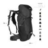 Mochila Mochilero Trekking Viaje Camping Waterdog Route 45 L - Imagen 2