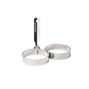 Set 5 Moldes Para 2 Huevos Frito Acero Inoxidable Cocina