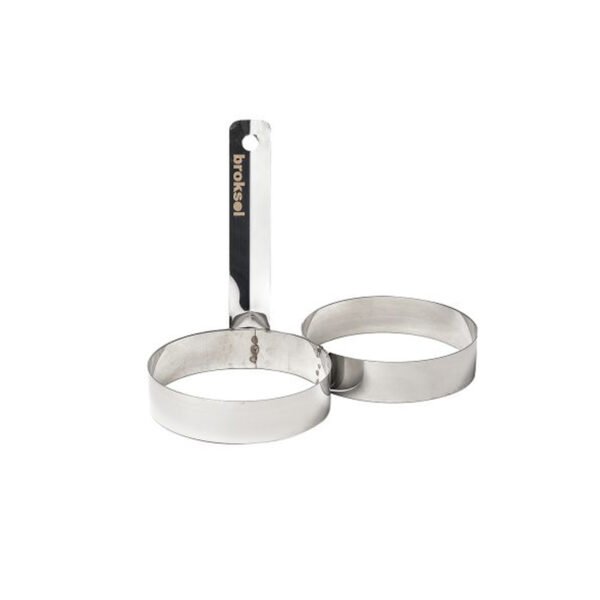 Set 5 Moldes Para 2 Huevos Frito Acero Inoxidable Cocina