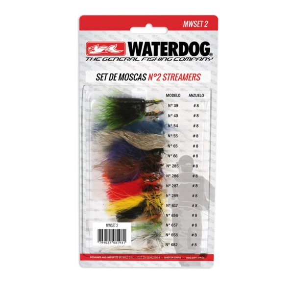Set De Moscas Señuelos Waterdog 15 Un. Streamers Pesca