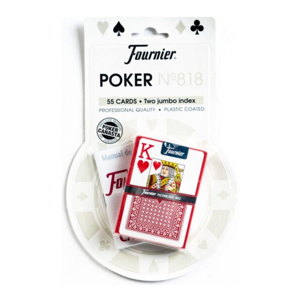 naipe 818 blister IM10023402 2 Mazo De Cartas Naipes Con Manual Poker Baraja Fournier 818