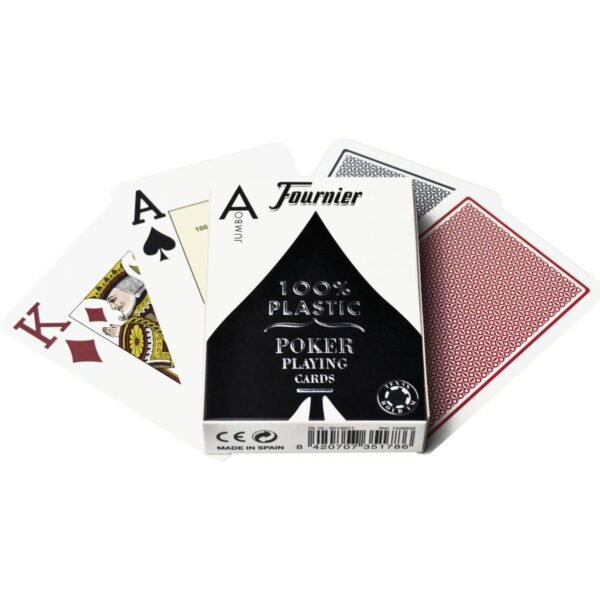 Mazo De Naipes 100 % Plastico Baraja Fournier Cartas Poker