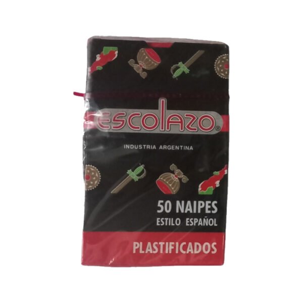 Mazo De Cartas Española 50 Naipes Escolazo Plastificados