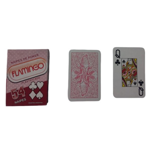 naipes flamingo rojo 1 Pack 6 Mazos Cartas Naipes Poker X 54 Plastificados Flamingo
