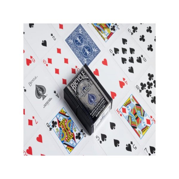 naipes prestige azul 5 Naipes Bicycle 100% Plasticas Prestige Cartas Poker Magia