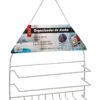 Organizador De Ducha Baño 2 Estantes Para Colgar Metal Blanc - Imagen 2