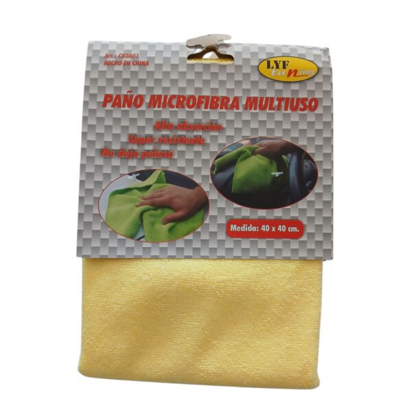 Paño Microfibra Multiuso 40x40 Cm  Alta Absorcion Resistente
