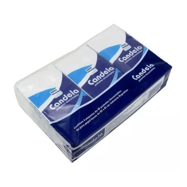 pañuelo candela 2 Pañuelos Descartables Kit 10 Paquetes Grandes De 6 Candela