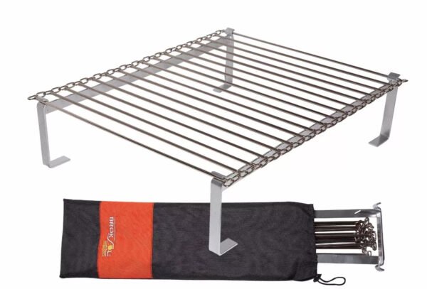 Parrilla Plegable Portatil De Camping  Enrollable C/ Funda
