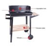 Parrilla Portatil Alpaca A Carbón Mesada Lateral Pmcventas - Imagen 2