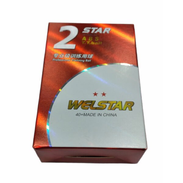 Pelotitas Ping Pong X 6  Unidades 2 Estrellas 40 Mm Blancas