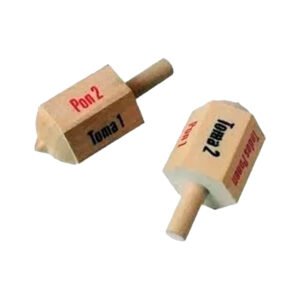 Juego Perinola De Madera Clasica Por Unidad