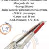 Pinza Cocina Parrillera Acero Mango Silicona Multiuso 36 Cm - Imagen 2