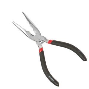 Pinza Punta Recta Saca Anzuelos Corta Cables Waterdog Pesca