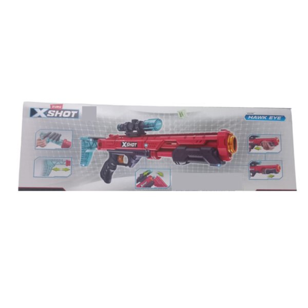 pistola 5762 2 Escopeta Con Mira Hawk Eye Rifle Lanza Dardos X-shot