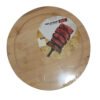 Plato Playo Grande De Madera Bambu Tabla Asado 25cm - Imagen 3