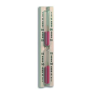 Reloj De Arena Sauna 15 Min. Armazon Vidrio Base Madera Tfa