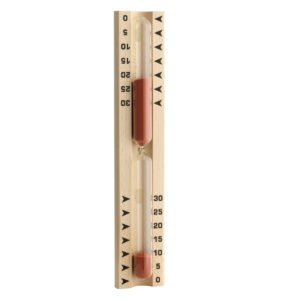 Reloj De Arena 30 Minutos Para Sauna Base Madera Tfa
