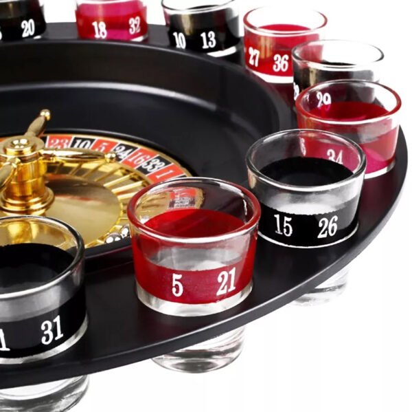 Juego Previa Ruleta De Tragos Chupito  Shot + 16 Vasos