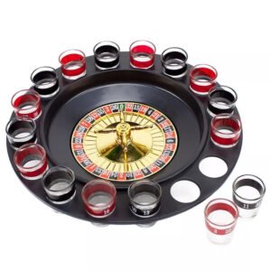 Juego Previa Ruleta De Tragos Chupito  Shot + 16 Vasos