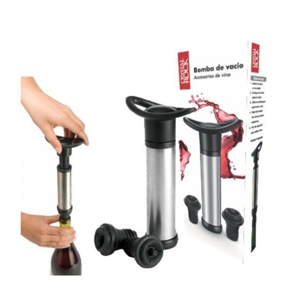 saca aire botella 57912513 1 Bomba De Vacio Saca Aire Para Botella Vino Con 2 Tapones