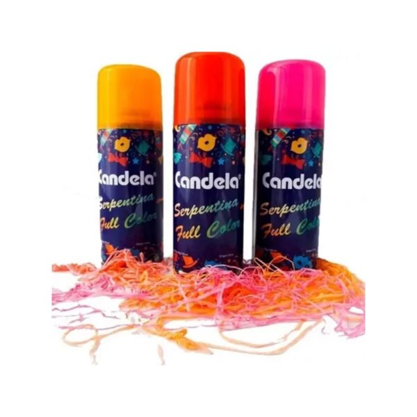 serpentina 7 Serpentina En Aerosol Colores Ideal Fiestas Cotillon Candela