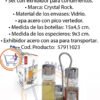 Set Aceitera Vinagrera Salero Pimentero 4 Pzas Acero Vidrio - Imagen 6