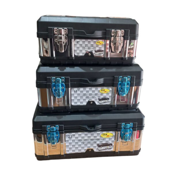 Set 3 Cajas De Herramientas Plastico Metal Pesca Hogar
