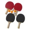 set de ping pong de2092 1 Kit De Ping Pong 4 Paletas 5 Pelotas Economico Tenis De Mesa