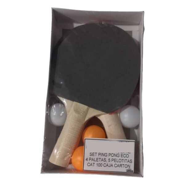 set de ping pong de2092 3 Kit De Ping Pong 4 Paletas 5 Pelotas Economico Tenis De Mesa
