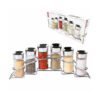 Set X 6 Especieros Condimentero Frascos Vidrio Con Base