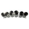 Set X 6 Especieros Condimentero Frascos Vidrio Con Base - Imagen 4