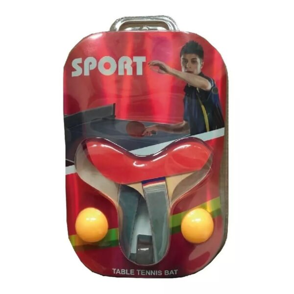 Kit 2 Paletas De Ping Pong Tenis De Mesa Juego Con 2 Pelotas