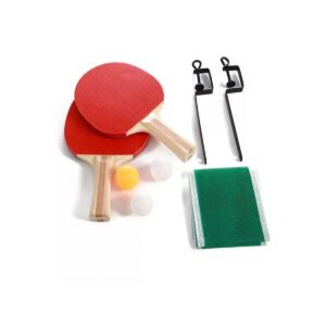 Set 2 Paletas De Ping Pong Juego 3 Pelotitas Red Con Soporte