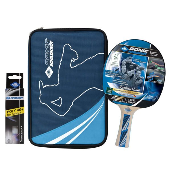 Set Paleta Ping Pong Funda Pelotitas Legends 700 Tenis Mesa