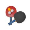set ping pong de2050 2 Set Ping Pong 2 Paletas Y 3 Pelotitas En Blíster Welstar
